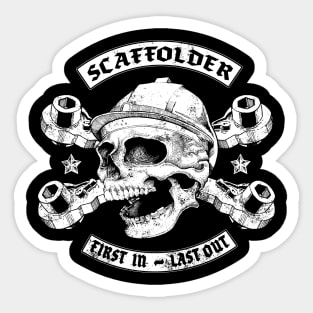 Scaffolder Skull Logo Sticker